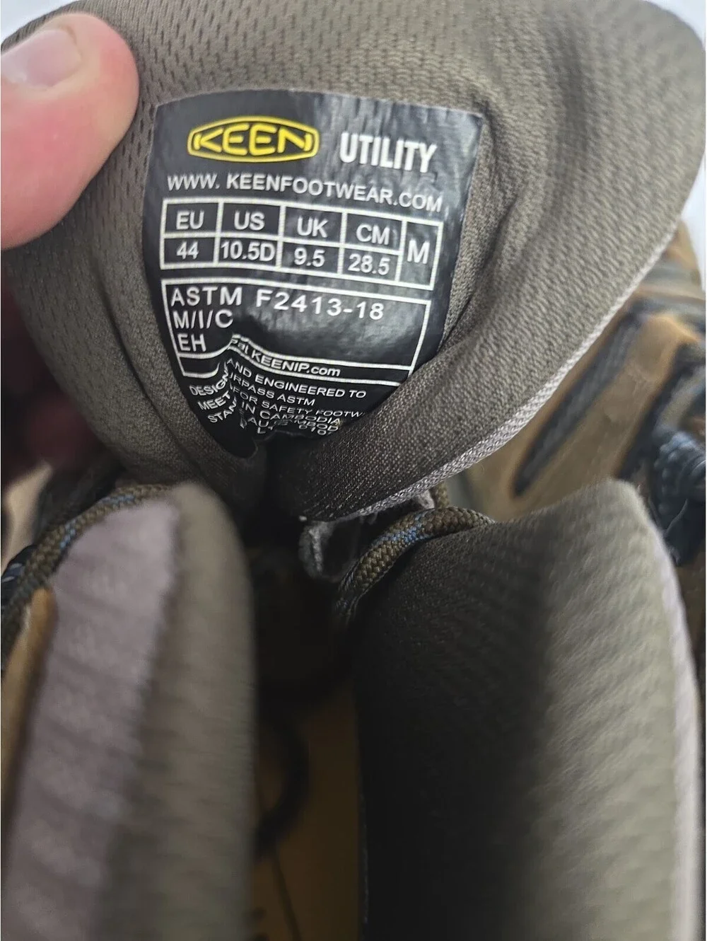 Keen Men's Flint II Waterproof Steel Toe Work Boot Cascade Brown Size 10.5D